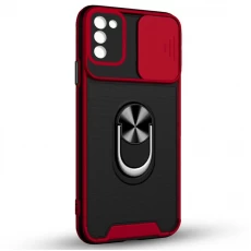 Husa spate pentru Samsung Galaxy A03S - Slide Case Rosu