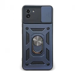 Husa spate pentru Samsung Galaxy A03 - Slide Case Albastru Inchis