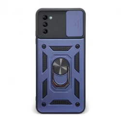 Husa spate pentru Samsung Galaxy A03S - Slide Case Albastru Inchis