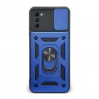 Husa spate pentru Samsung Galaxy A03S - Slide Case Albastru