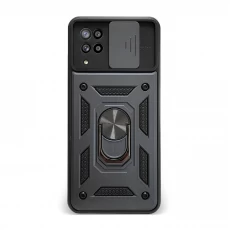 Husa spate pentru Samsung Galaxy A12 - Slide Case Negru