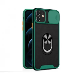 Husa spate pentru iPhone 12 - Slide Case Verde