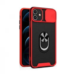 Husa spate pentru iPhone 12 - Slide Case Rosu