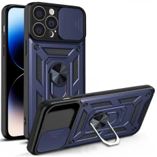 Husa spate pentru iPhone 14 Pro Max - Slide Case Albastru Inchis