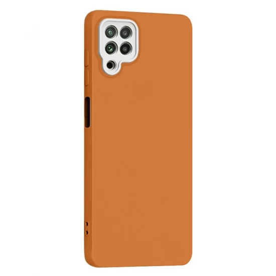Husa spate pentru Samsung Galaxy A22 - Vanex Case Portocaliu Alb