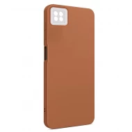 Husa spate pentru Samsung Galaxy A22 5G - Vanex Case Portocaliu Alb