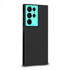 Husa spate pentru Samsung Galaxy S22 Ultra - Vanex Case Negru Turcoaz