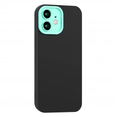 Husa spate pentru iPhone 11 - Vanex Case Negru Turcoaz