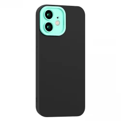 Husa spate pentru iPhone 11 - Vanex Case Negru Turcoaz