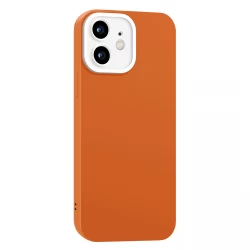 Husa spate pentru iPhone 11 - Vanex Case Portocaliu si Alb