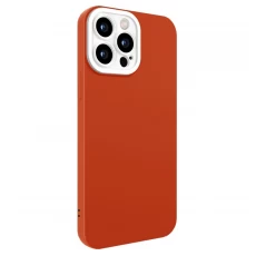 Husa spate pentru iPhone 13 Pro - Vanex Case Portocaliu Alb