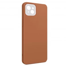 Husa spate pentru iPhone 13 - Vanex Case Portocaliu Alb