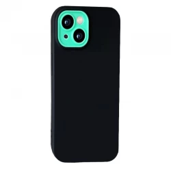 Husa spate pentru iPhone 14 - Vanex Case Negru Turcoaz