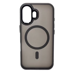 Husa spate pentru iPhone 16 Plus Yesido Skin Magsafe - Semitransparent/Gri