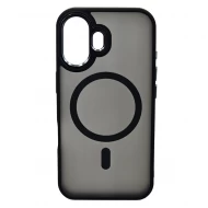 Husa spate pentru iPhone 16 Plus Yesido Skin Magsafe - Semitransparent/Negru