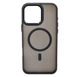 Husa spate pentru iPhone 16 Pro Max Yesido Skin Magsafe - Semitransparent/Gri