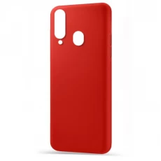 Husa spate pentru Samsung A20s - Silicon Line Rosu