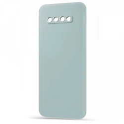 Husa spate pentru Samsung S10+ - Silicon Line Gri