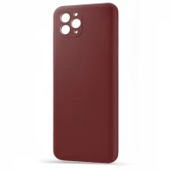 Husa spate pentru iPhone 11 Pro Max - Silicon Line Marsala