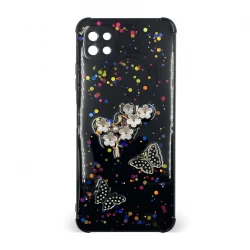 Husa spate pentru Samsung Galaxy A22 5G - Blossom Case Negru