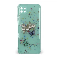 Husa spate pentru Samsung Galaxy A22 5G - Blossom Case Turcoaz