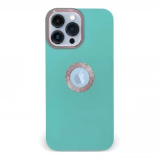 Husa spate pentru iPhone 13 Pro Max - Circle Case Turcoaz & Roz