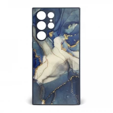 Husa spate pentru Samsung Galaxy S22 Ultra - Deli Case Albastru