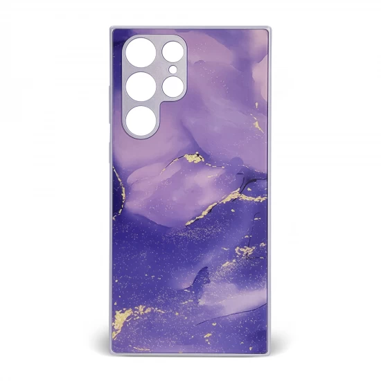 Husa spate pentru Samsung Galaxy S22 Ultra - Deli Case Mov
