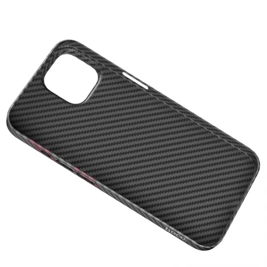 Husa spate pentru iPhone 14 Pro Hoco Cave - Negru/Rosu