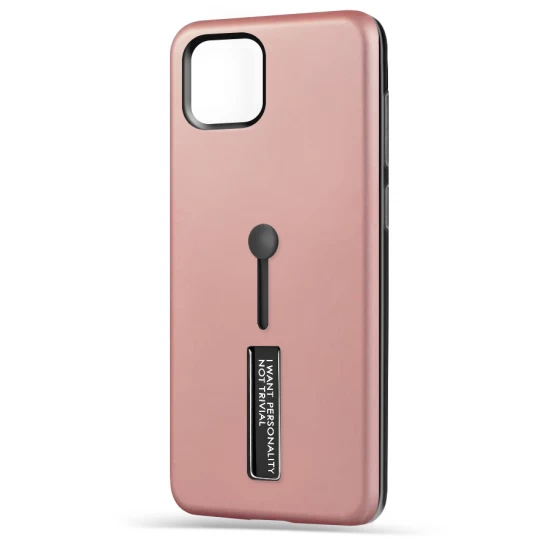 Husa spate pentru iPhone 12 Pro Max - Hard Case Stand Rose