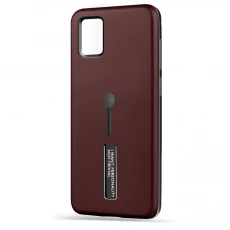 Husa spate pentru Samsung A31 - Hard Case Stand Maro