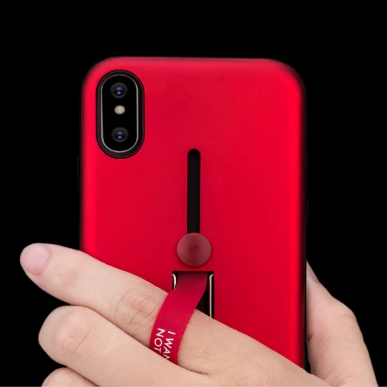 Husa spate pentru iPhone 11 - Hard Case Stand Maro