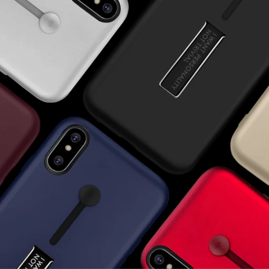 Husa spate pentru iPhone 11 - Hard Case Stand Maro