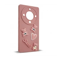 Husa spate pentru Honor Magic 5 Lite 5G- Hug case Roz