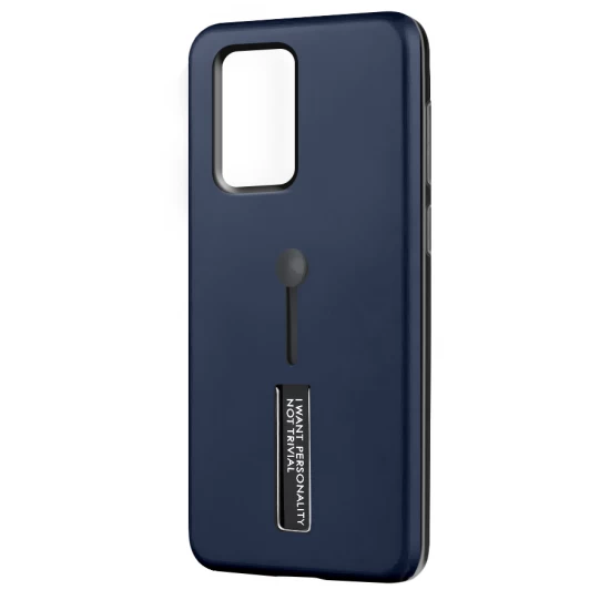 Husa spate pentru Huawei P40 - Hard Case Stand Albastru