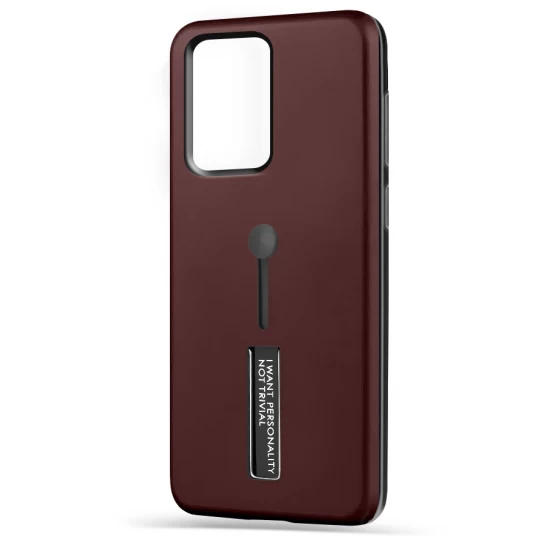Husa spate pentru Samsung S20 Ultra - Hard Case Stand Maro