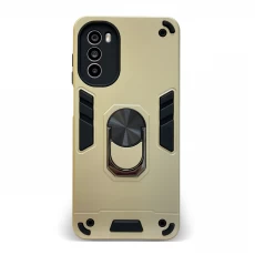 Husa spate pentru Motorola Moto G62 - Hybrid Case Stand Gold