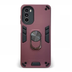 Husa spate pentru Motorola Moto G62 - Hybrid Case Stand Visiniu