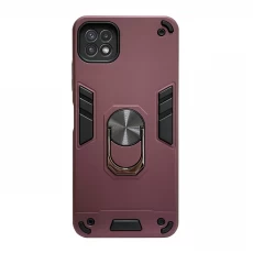 Husa spate pentru Samsung Galaxy A22 5G - Hybrid Case Stand Visiniu