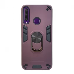 Husa spate pentru Huawei Y6P - Hybrid Case Stand Visiniu