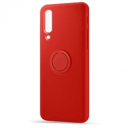 Husa spate pentru Samsung Galaxy A50 - Silicone Ring Rosu
