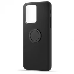 Husa spate pentru Samsung Galaxy S20 Ultra - Silicone Ring Negru