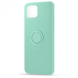 Husa spate pentru Apple iPhone 12 Pro - Silicone Ring Turcoaz
