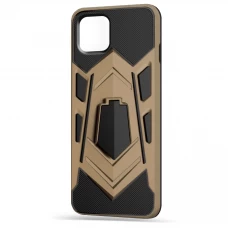 Husa spate pentru iPhone 12 Pro Max - Wolf Case Stand Gold