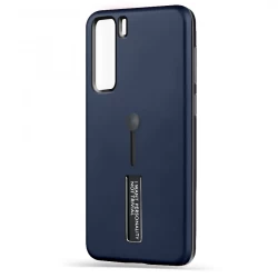 Husa spate pentru Huawei P40 Lite 5G - Hard Case Stand Albastru