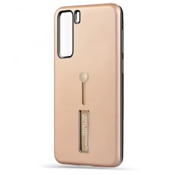 Husa spate pentru Huawei P40 Lite 5G - Hard Case Stand Gold