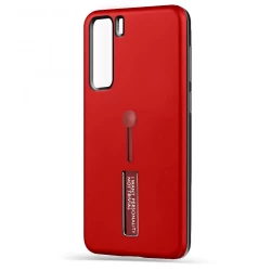 Husa spate pentru Huawei P40 Lite 5G - Hard Case Stand Rosu