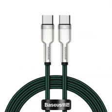 Cablu Baseus Cafule Type C - type C 100W 1 metru Verde