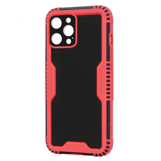 Husa spate pentru iPhone 13 Pro Max - Zip Case Rosu