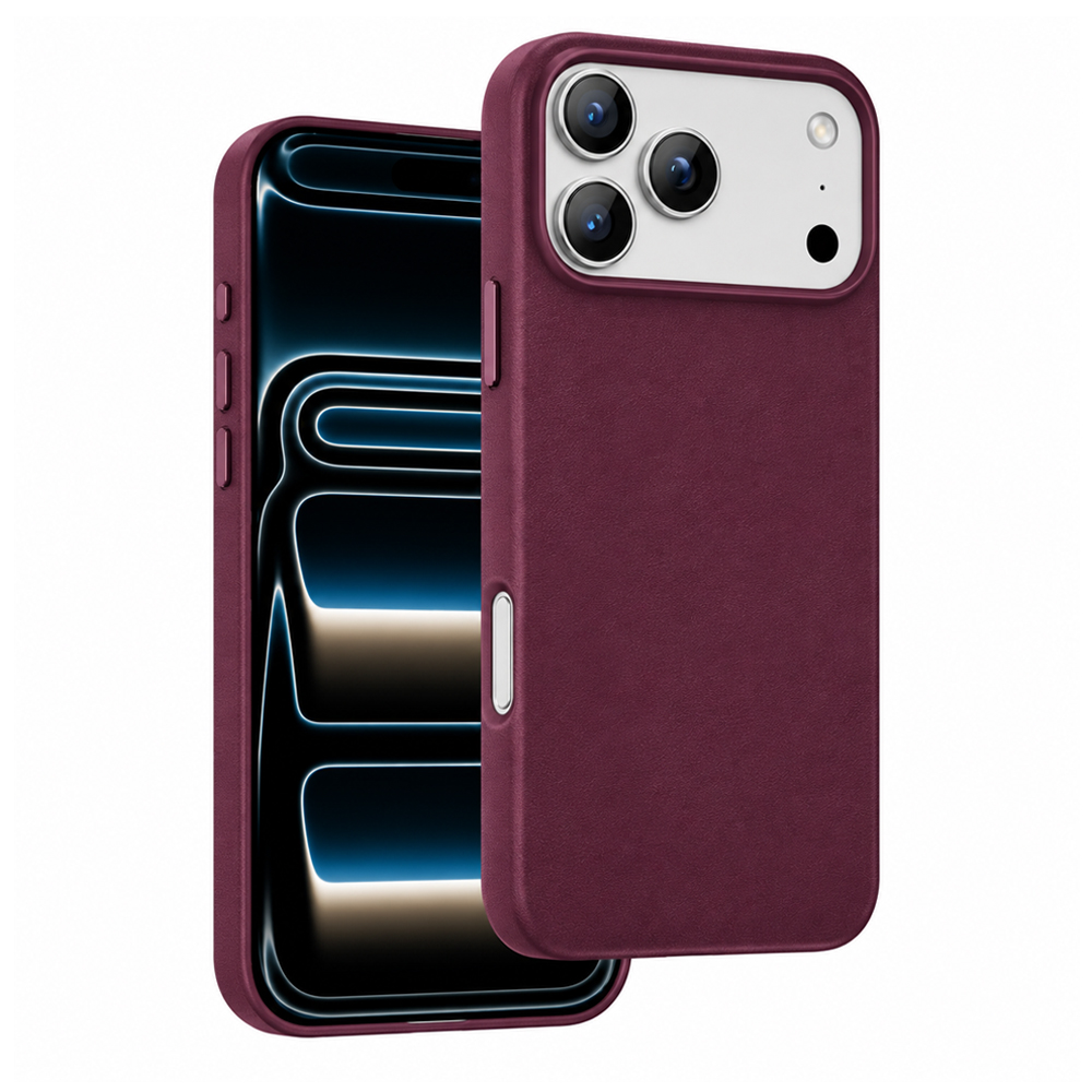 Husa spate pentru iPhone 17 Pro Keephone Peekaboo - Burgundy